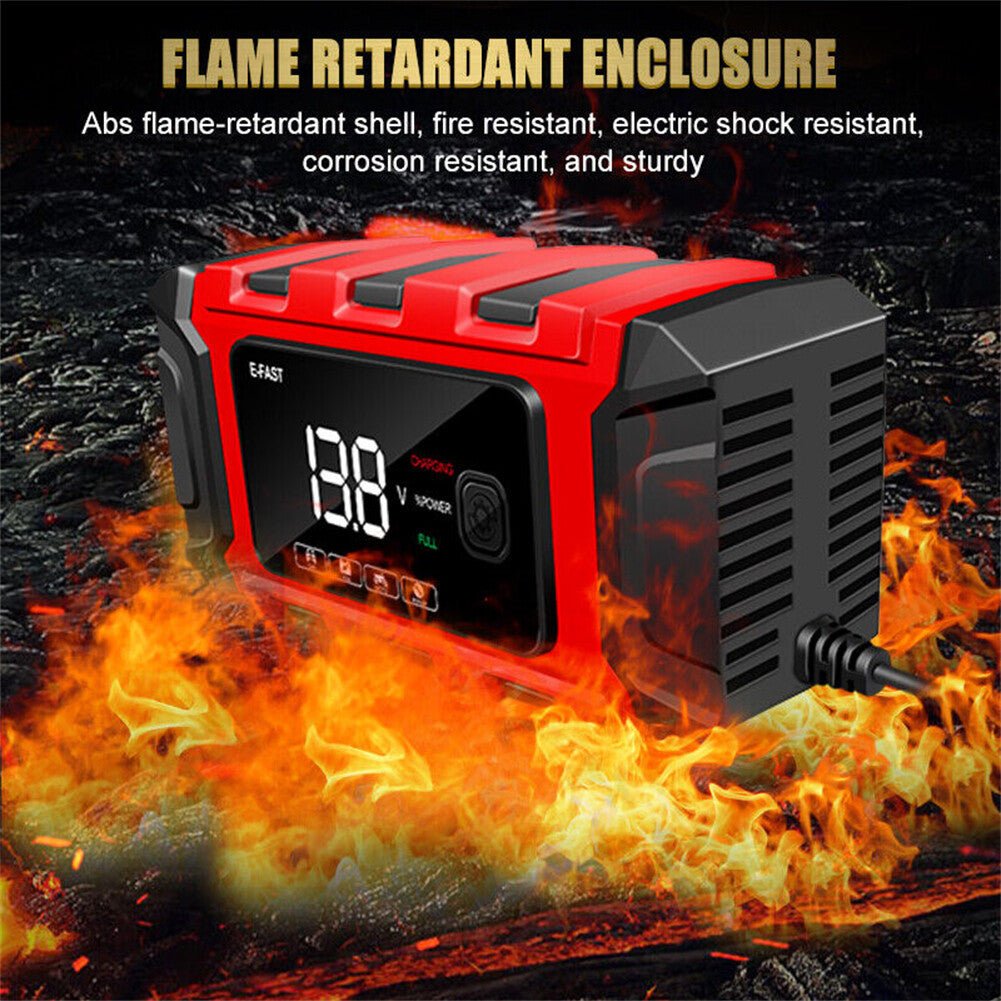 12V Intelligent Motorcycle Motorbike Car Battery Charger Automatic Smart Trickle - VirtualLightBike Waterproof Phone Holder