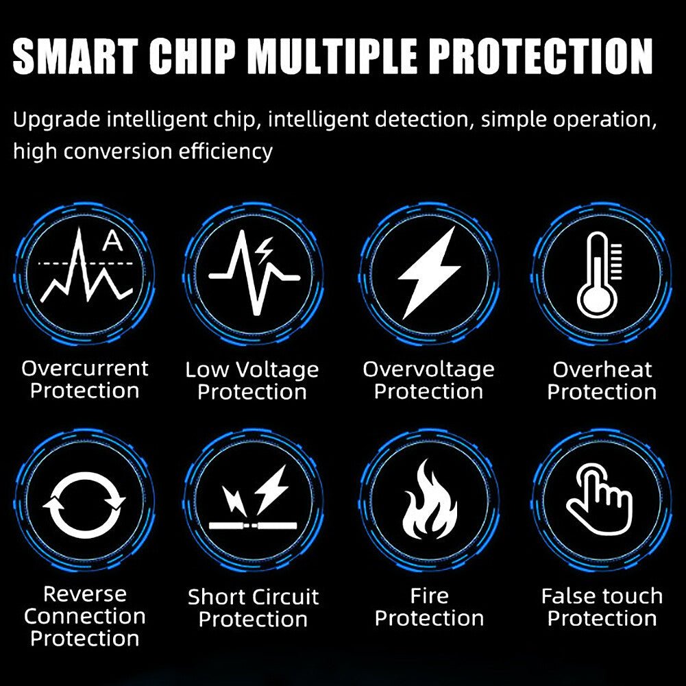 12V Intelligent Motorcycle Motorbike Car Battery Charger Automatic Smart Trickle - VirtualLightBike Waterproof Phone Holder