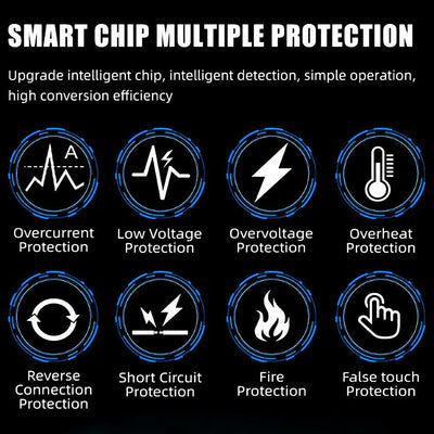 12V Intelligent Motorcycle Motorbike Car Battery Charger Automatic Smart Trickle - VirtualLightBike Waterproof Phone Holder