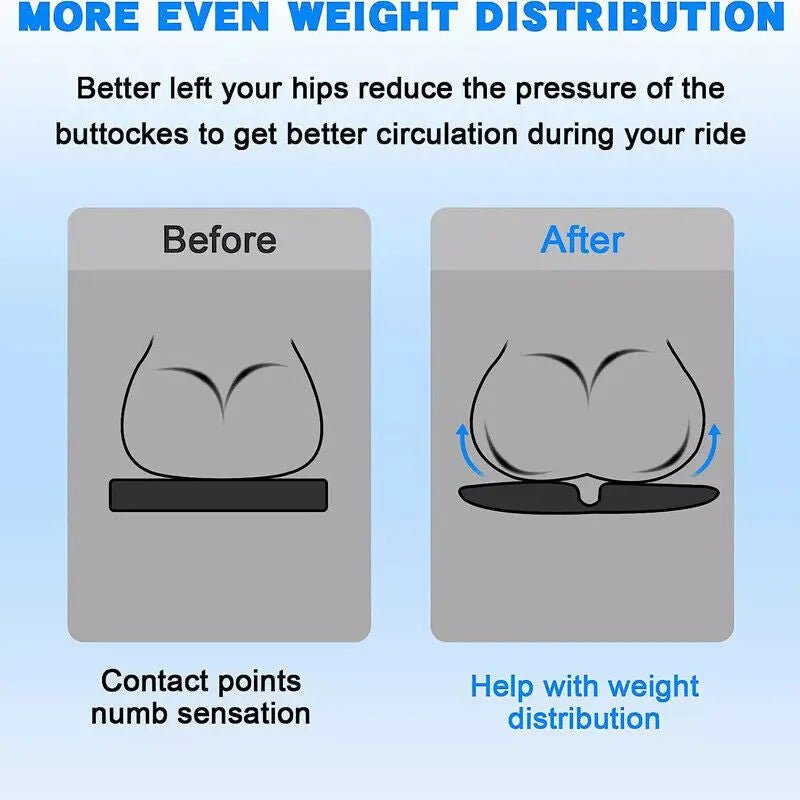 3D Motorbike Gel Pad Motorcycle Seat Cushion Seat Protection Pad For Long Rides - VirtualLightMotorcycle Seat Pad