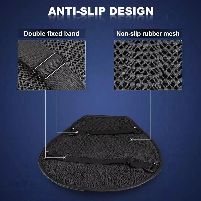 3D Motorbike Gel Pad Motorcycle Seat Cushion Seat Protection Pad For Long Rides - VirtualLightMotorcycle Seat Pad