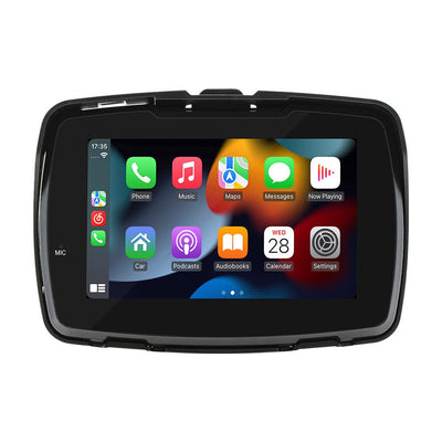 5 - inch Motorcycle Portable Vehicle - mounted MP5 Player Wireless Carplay HD Waterproof - VirtualLightBike Waterproof Phone Holder