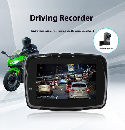 5 - inch Motorcycle Portable Vehicle - mounted MP5 Player Wireless Carplay HD Waterproof - VirtualLightBike Waterproof Phone Holder