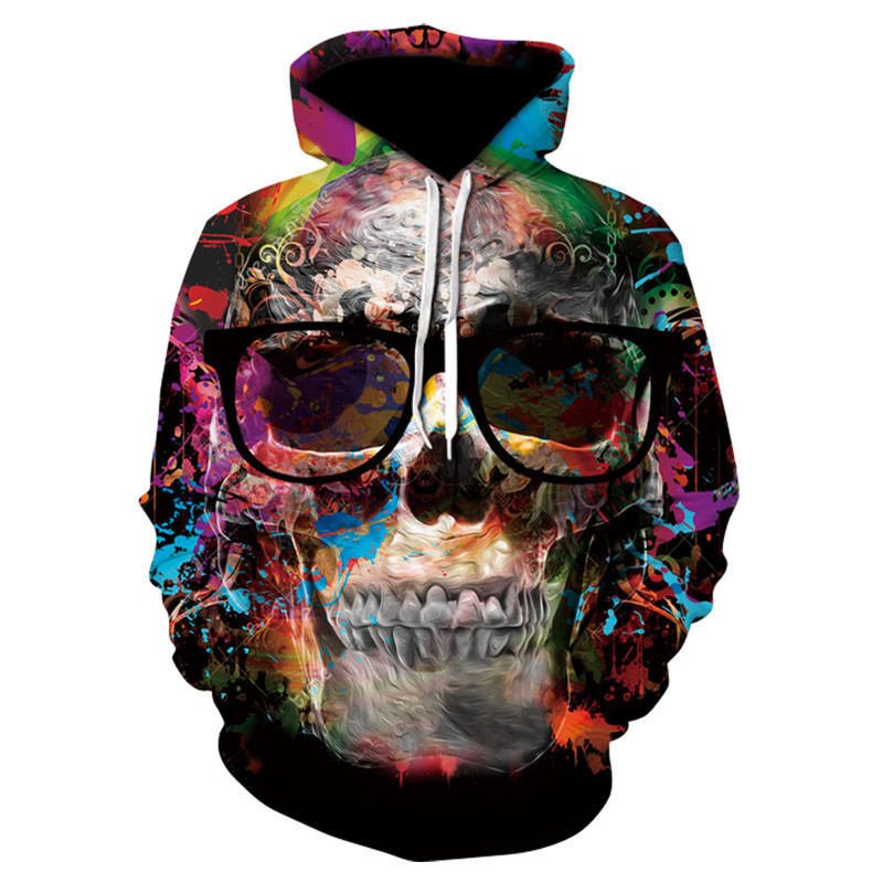 All kinds of fancy scary skull print hoodies - VirtualLight0