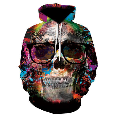 All kinds of fancy scary skull print hoodies - VirtualLight0