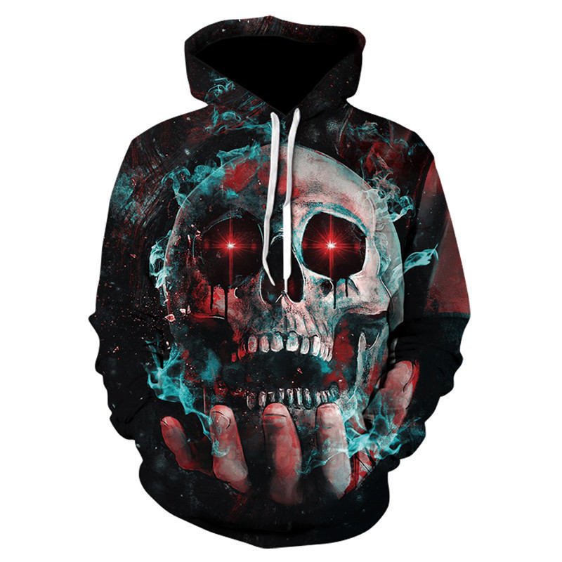 All kinds of fancy scary skull print hoodies - VirtualLight0