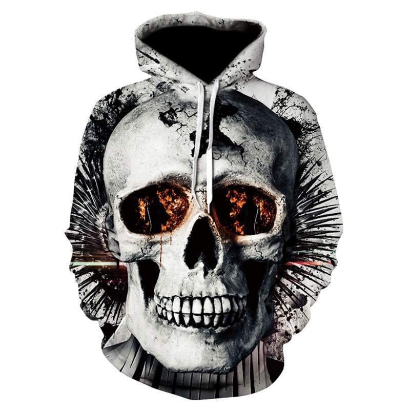 All kinds of fancy scary skull print hoodies - VirtualLight0