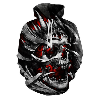 All kinds of fancy scary skull print hoodies - VirtualLight0
