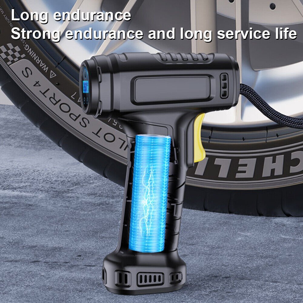 Car Tyre Inflator Cordless Digital USB Rechargeable Tire Air Compressor UK - VirtualLightBike Waterproof Phone Holder