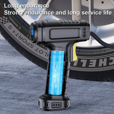 Car Tyre Inflator Cordless Digital USB Rechargeable Tire Air Compressor UK - VirtualLightBike Waterproof Phone Holder