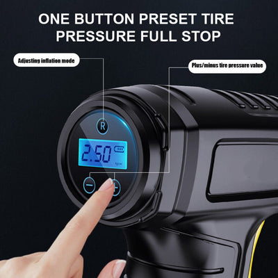 Car Tyre Inflator Cordless Digital USB Rechargeable Tire Air Compressor UK - VirtualLightBike Waterproof Phone Holder