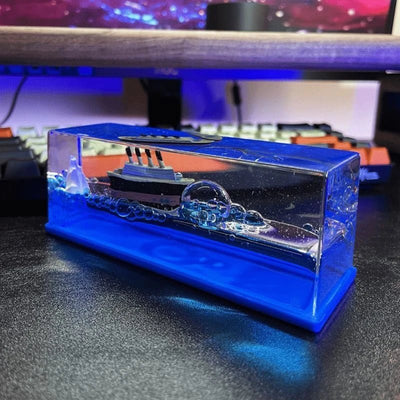 Creative Cruise Ship Fluid Drift Bottle - VirtualLight