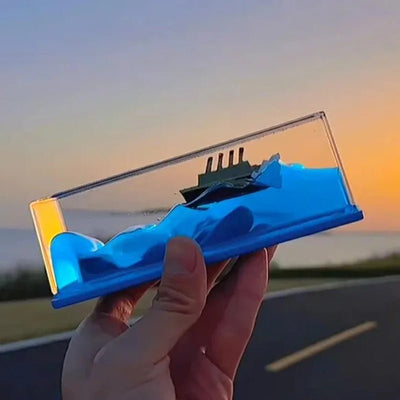 Creative Cruise Ship Fluid Drift Bottle - VirtualLight