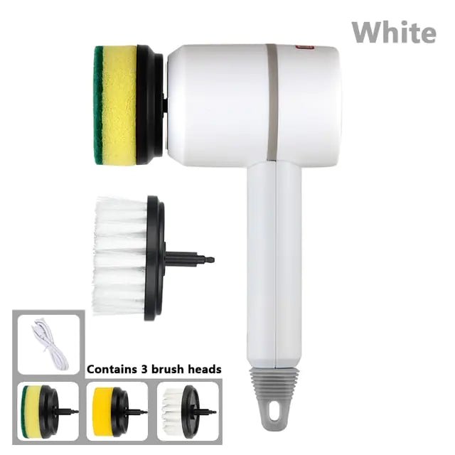 Electric Cleaning Brush 3 Brush Heads Cleaner Multifunctional - VirtualLight