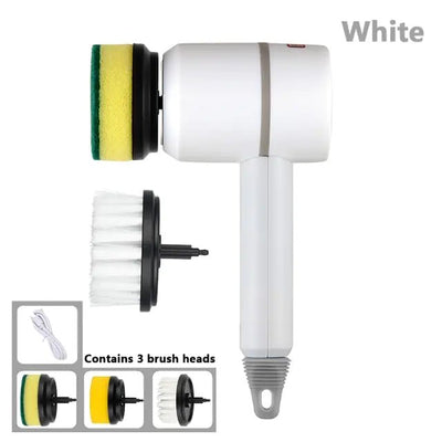 Electric Cleaning Brush 3 Brush Heads Cleaner Multifunctional - VirtualLight