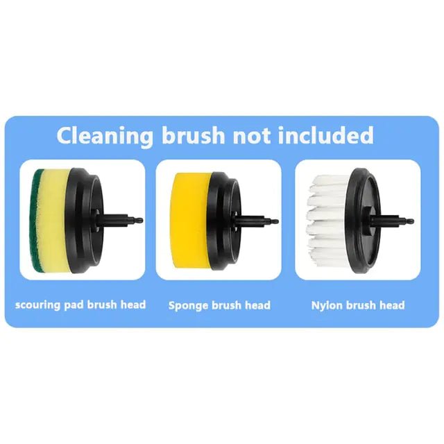 Electric Cleaning Brush 3 Brush Heads Cleaner Multifunctional - VirtualLight