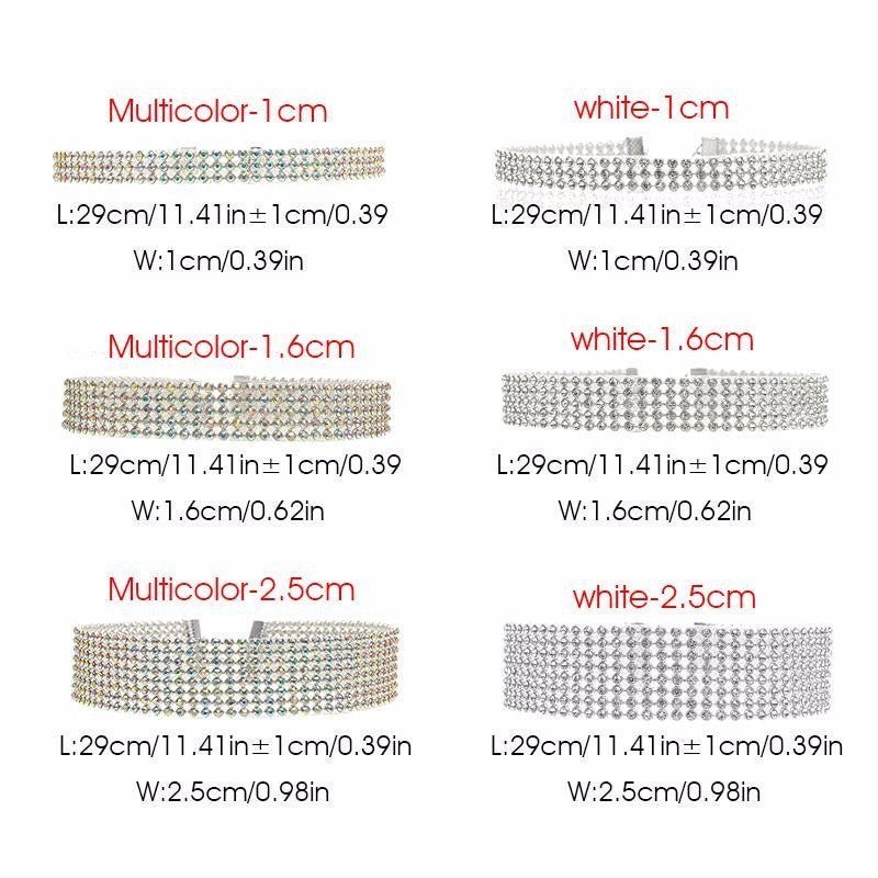 Fashion Women Full Crystal Rhinestone Choker Necklace Wedding Jewelry Chokers Necklaces For Women - VirtualLight0