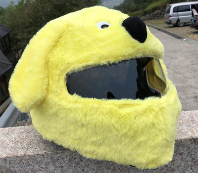 Helmet Protection Headgear Full Helmet Cartoon Plush Panda Frog Puppy - VirtualLightFull Helmet Cartoon Plush Panda Frog Pup