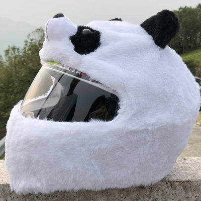 Helmet Protection Headgear Full Helmet Cartoon Plush Panda Frog Puppy - VirtualLightFull Helmet Cartoon Plush Panda Frog Pup