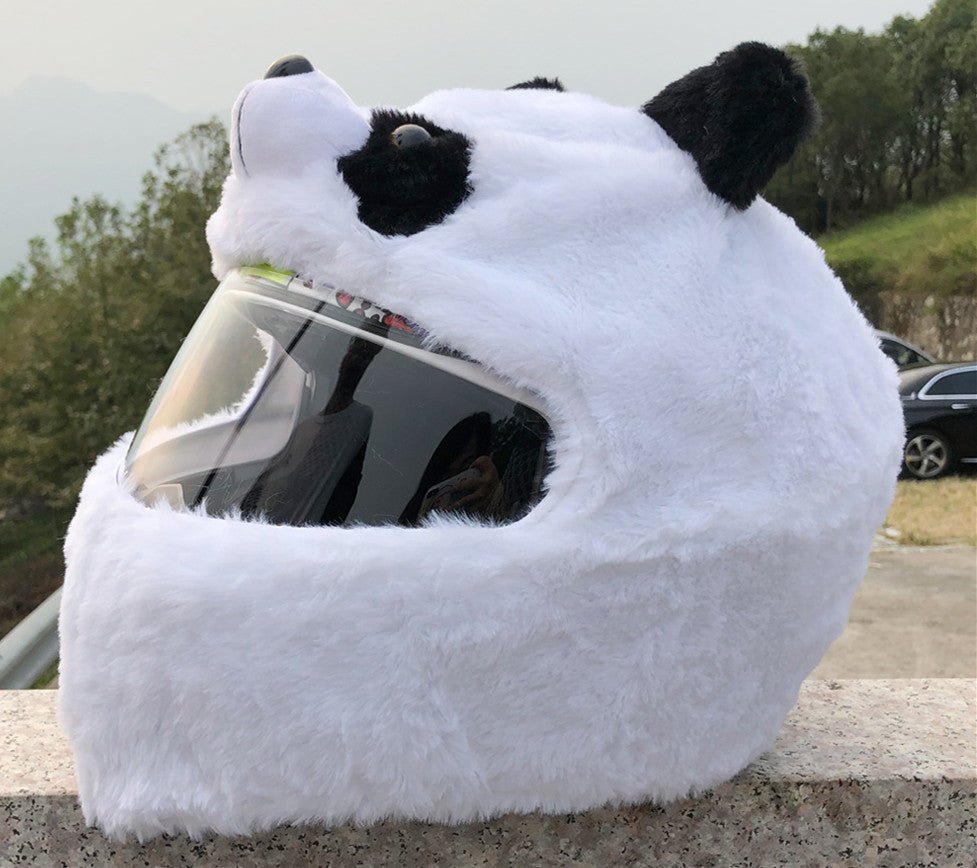 Helmet Protection Headgear Full Helmet Cartoon Plush Panda Frog Puppy - VirtualLightFull Helmet Cartoon Plush Panda Frog Pup