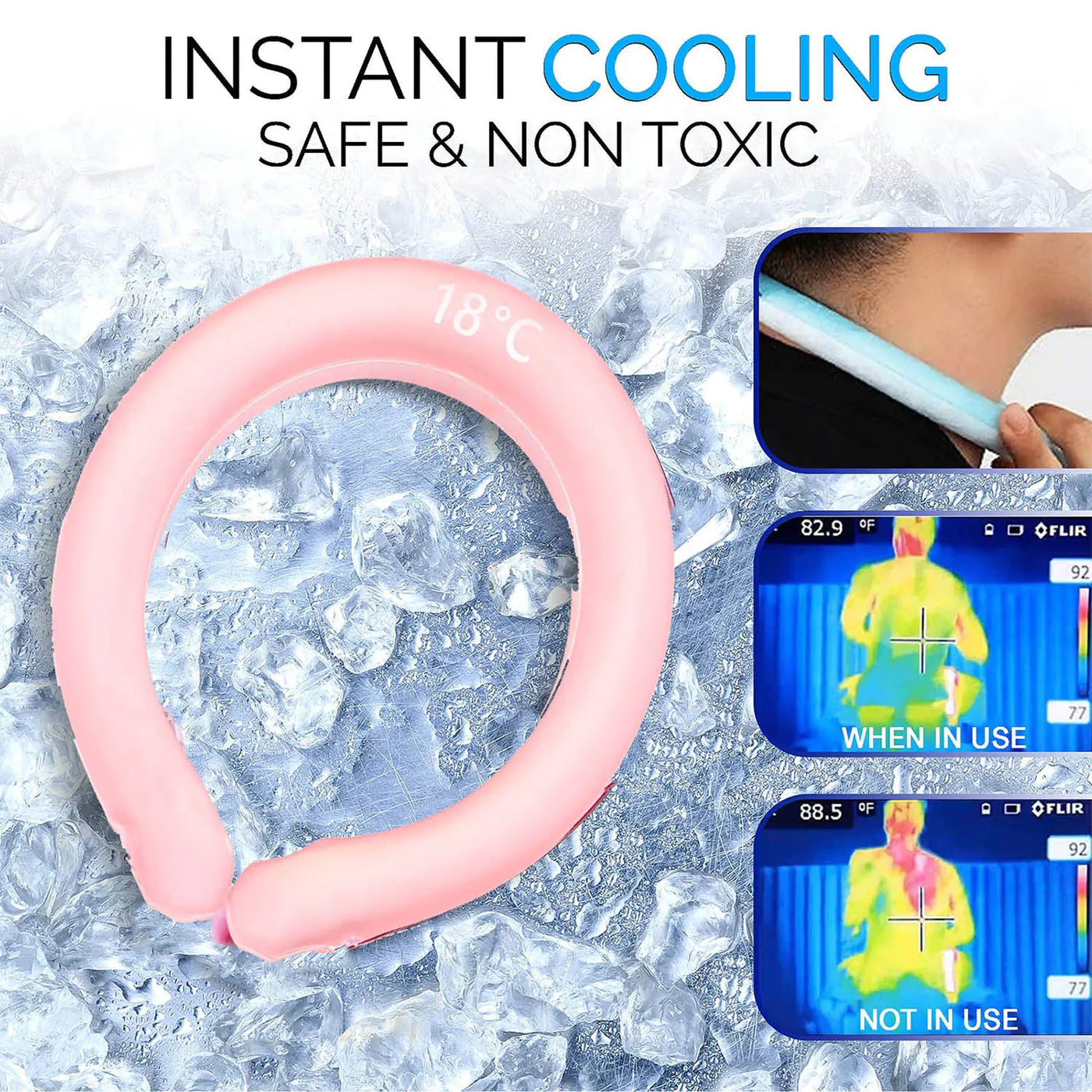 Ice Maker Cooling Tube Cooling Neck Wraps - VirtualLight