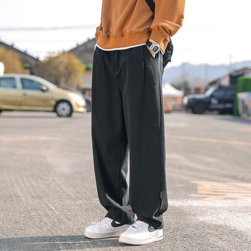 Men's Loose Cargo Pants Straight Casual Trousers - VirtualLight0