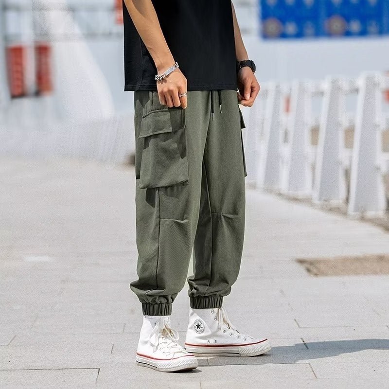 Men's Loose Tappered Cargo Pants Fashion - VirtualLight0