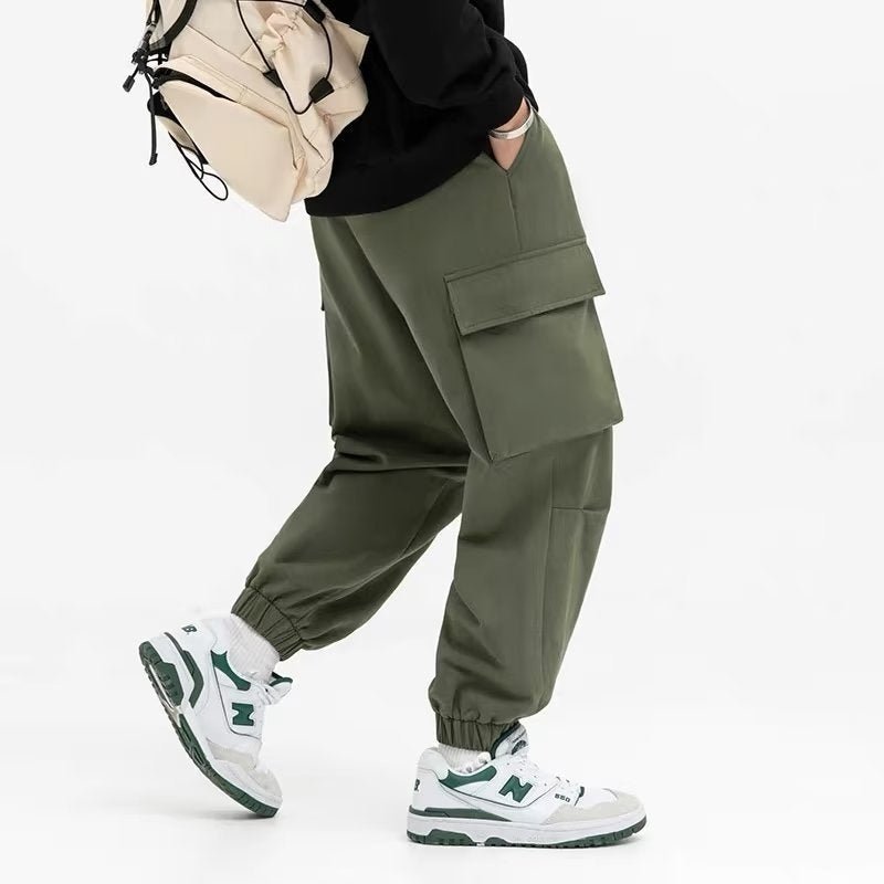 Men's Loose Tappered Cargo Pants Fashion - VirtualLight0