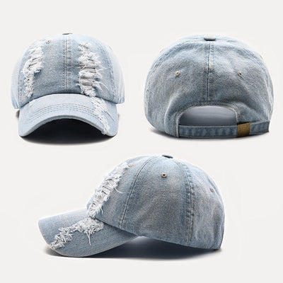 Men's Washed And Worn Cowboy Baseball Caps - VirtualLight0