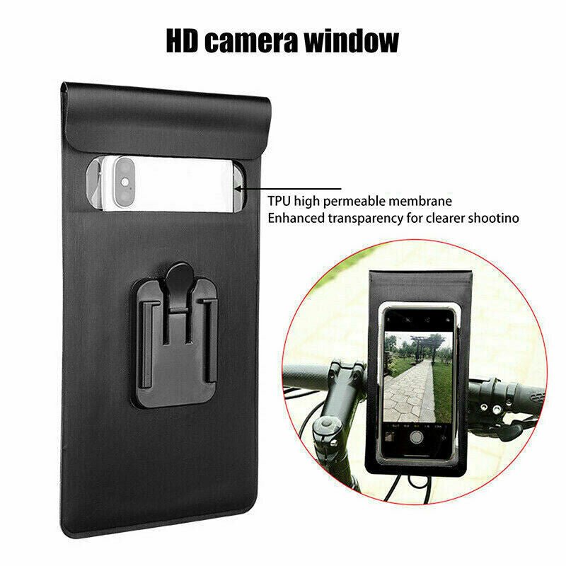Motor Bike 360 Waterproof Phone Case Mount Holder For All Mobile Phones - VirtualLightBike Waterproof Phone Holder