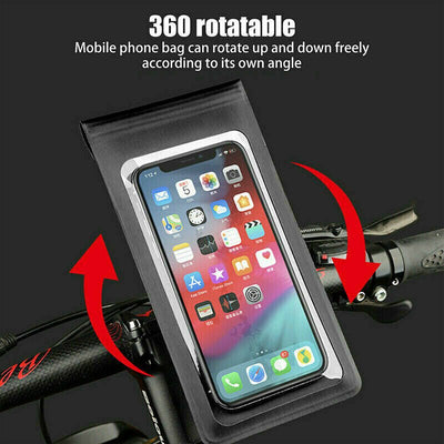 Motor Bike 360 Waterproof Phone Case Mount Holder For All Mobile Phones - VirtualLightBike Waterproof Phone Holder