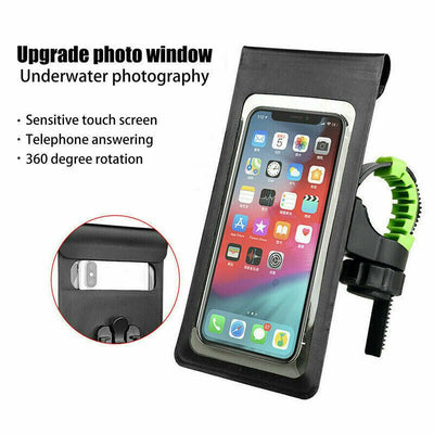 Motor Bike 360 Waterproof Phone Case Mount Holder For All Mobile Phones - VirtualLightBike Waterproof Phone Holder