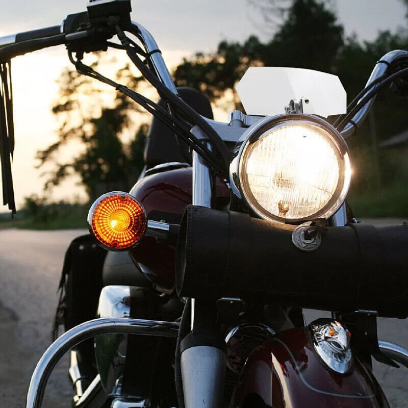 Motorcycle Motorbike Clip On Windshield Wind Screen Deflector Extension Spoiler - VirtualLightMotorcycle Windshield