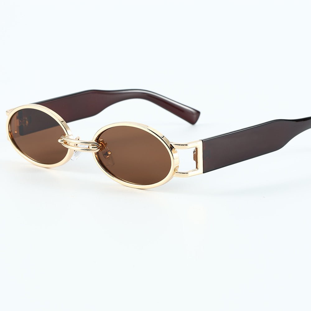 Retro Small Frame Sunglasses For Women - VirtualLight0