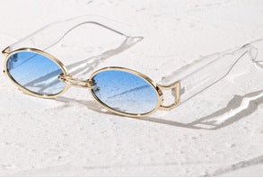 Retro Small Frame Sunglasses For Women - VirtualLight0