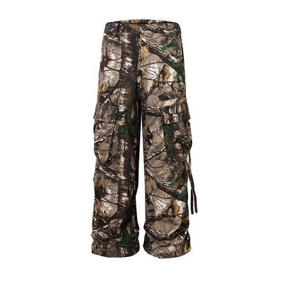 Retro Style Branches Camouflage Cargo Pants - VirtualLight0