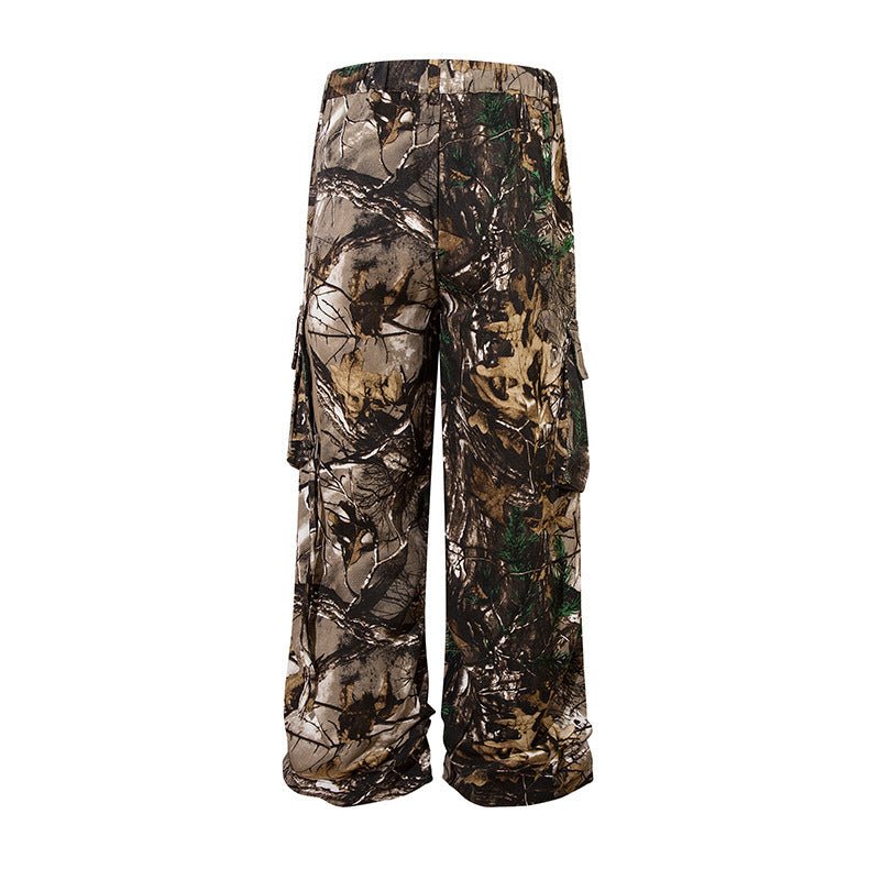 Retro Style Branches Camouflage Cargo Pants - VirtualLight0