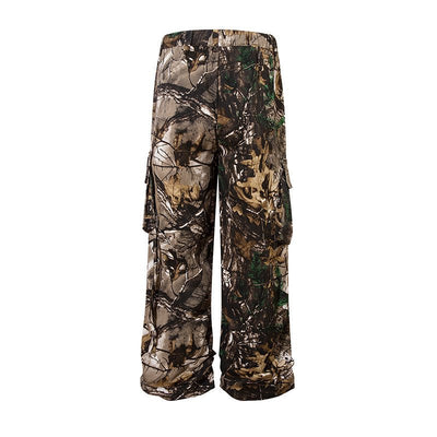 Retro Style Branches Camouflage Cargo Pants - VirtualLight0