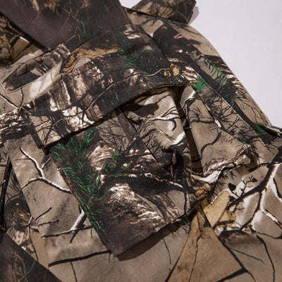 Retro Style Branches Camouflage Cargo Pants - VirtualLight0