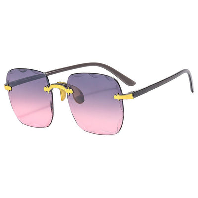 Rimless Square Sunglasses For Women - VirtualLight0