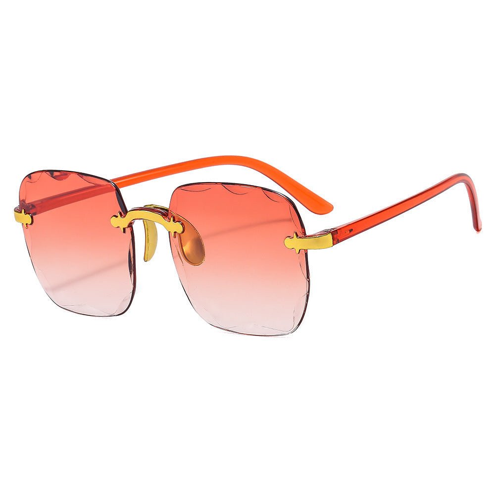 Rimless Square Sunglasses For Women - VirtualLight0