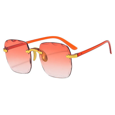 Rimless Square Sunglasses For Women - VirtualLight0