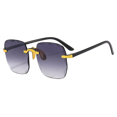 Rimless Square Sunglasses For Women - VirtualLight0