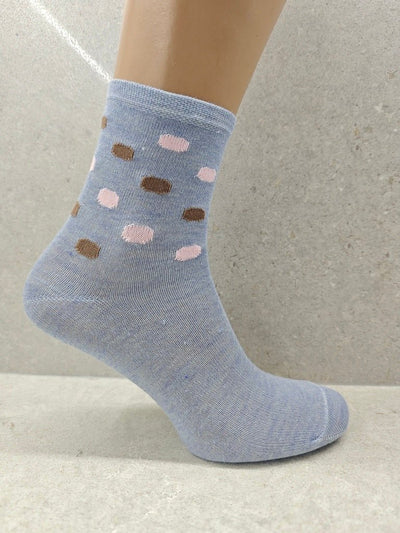 Set Of 6 12 Or 24 Pairs Womens Socks With Bubble Mix Print - VirtualLightWomens Socks With Bubble Mix Print