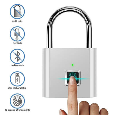 Smart Fingerprint Padlock - VirtualLight