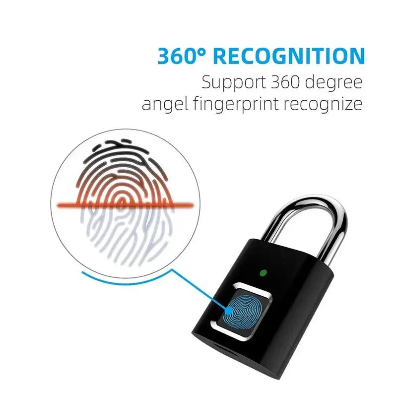 Smart Fingerprint Padlock - VirtualLight