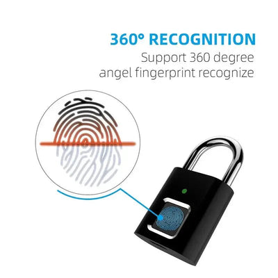 Smart Fingerprint Padlock - VirtualLight