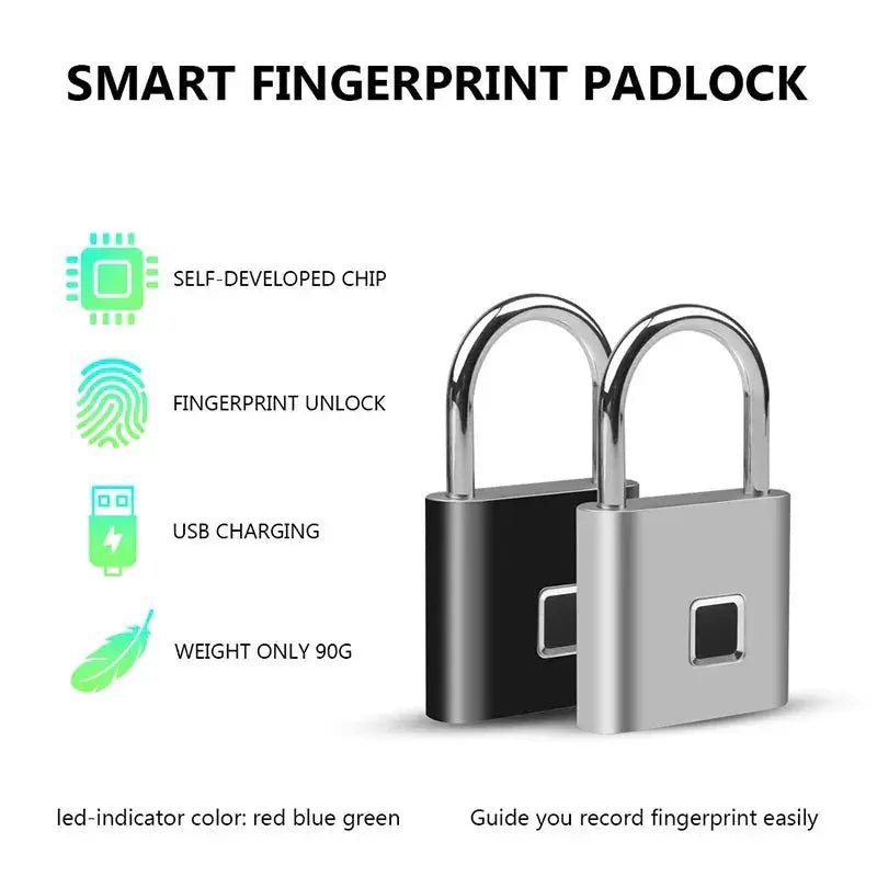 Smart Fingerprint Padlock - VirtualLight