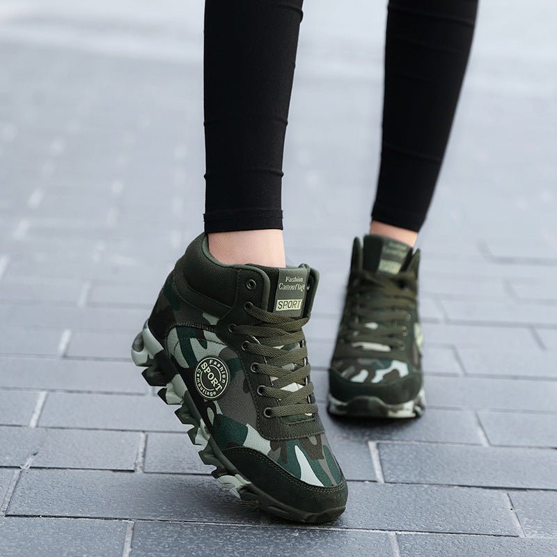 Women's Casual Camouflage Increased Sneakers - VirtualLight0