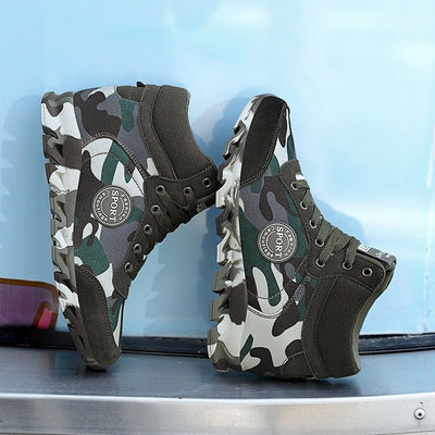 Women's Casual Camouflage Increased Sneakers - VirtualLight0